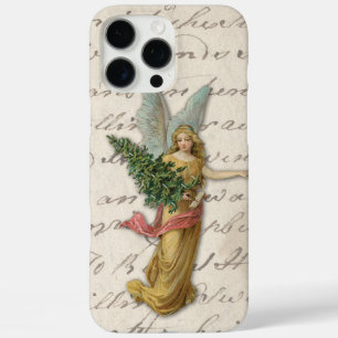 Christmas Tree Angel Antique Victorian Paper Scrap iPhone 16 Pro Max Case