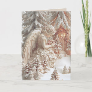 Christmas Tree Angel Greeting Card