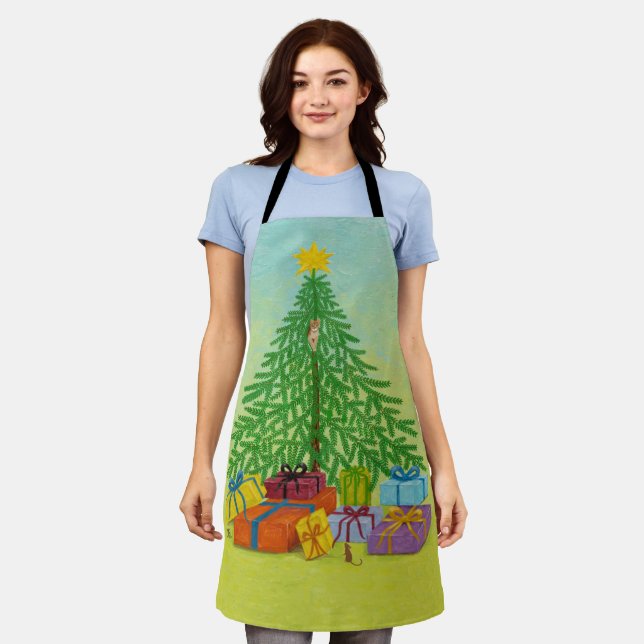 Christmas Tree Apron (Worn)