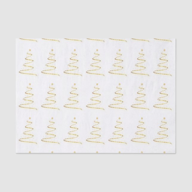 Christmas Tree Art Tissue Paper (Front)