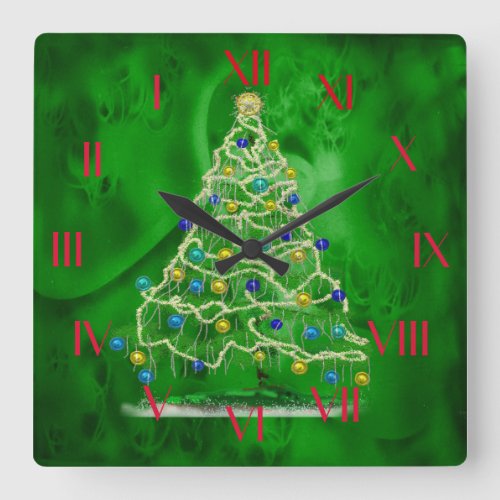 Christmas Tree _ Arty but Simple Backward Clock