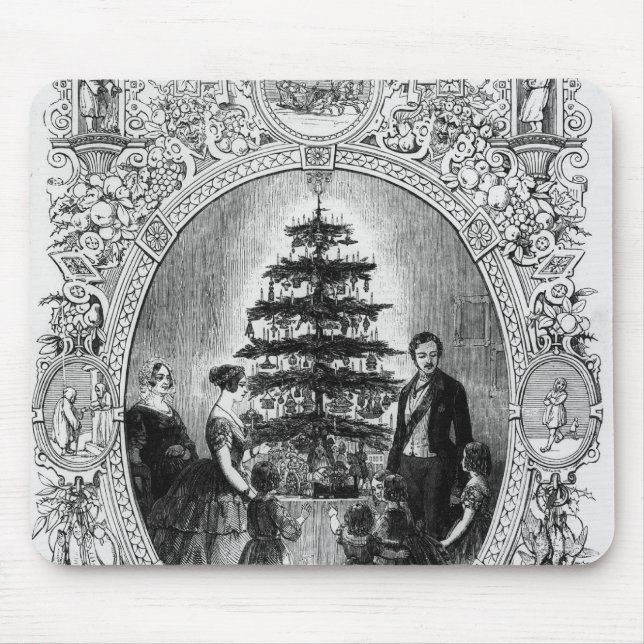 Christmas Tree at Windsor Castle, 1848 Mouse Pad (Front)