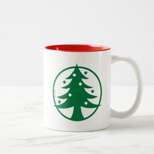 Christmas Tree Avatar Two_Tone Coffee Mug