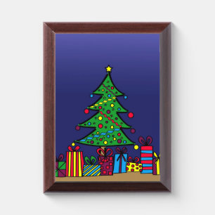 Christmas tree award plaque