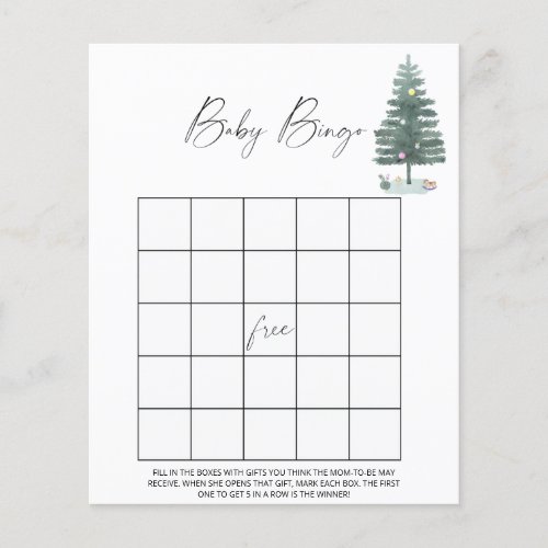 Christmas tree _ baby bingo game