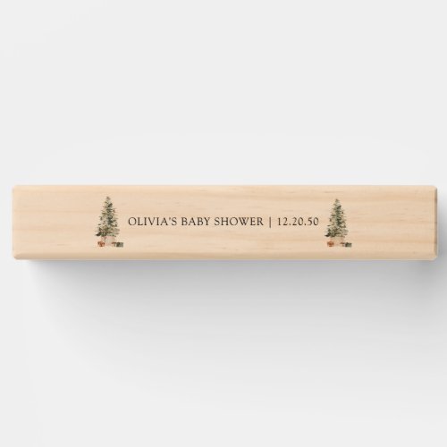 Christmas Tree Baby Shower Topple Tower