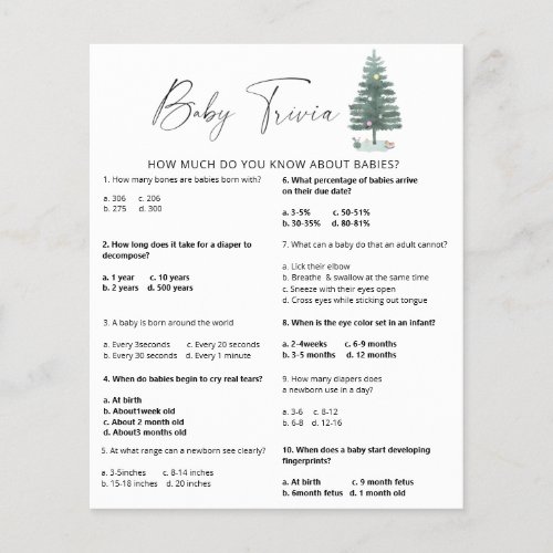 Christmas tree _ Baby Trivia