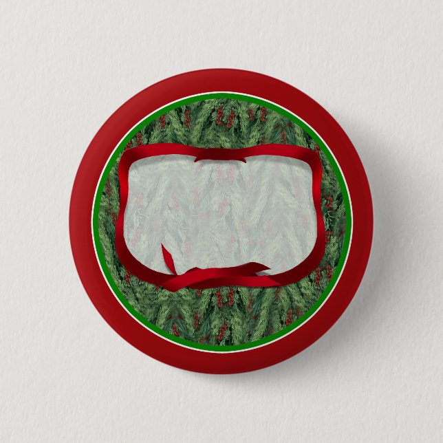 Christmas Tree Background Button (Front)