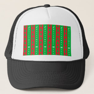Christmas Tree Backgroundpattern Trucker Hat
