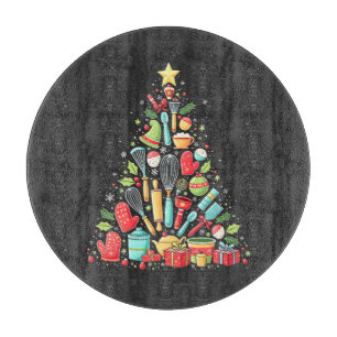 Christmas Tree Baking Chef Cook Xmas  Cutting Board