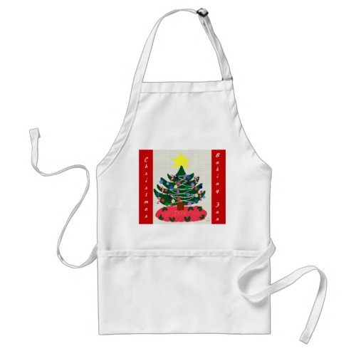 Christmas Tree Baking Cookies Apron