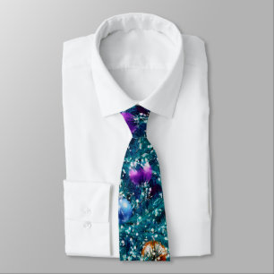Christmas Tree Balls Pattern Neck Tie