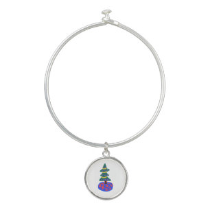 Christmas Tree Bangle Bracelet