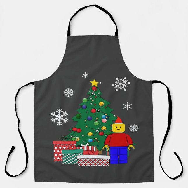  Christmas Tree Baseball  Apron (Front)