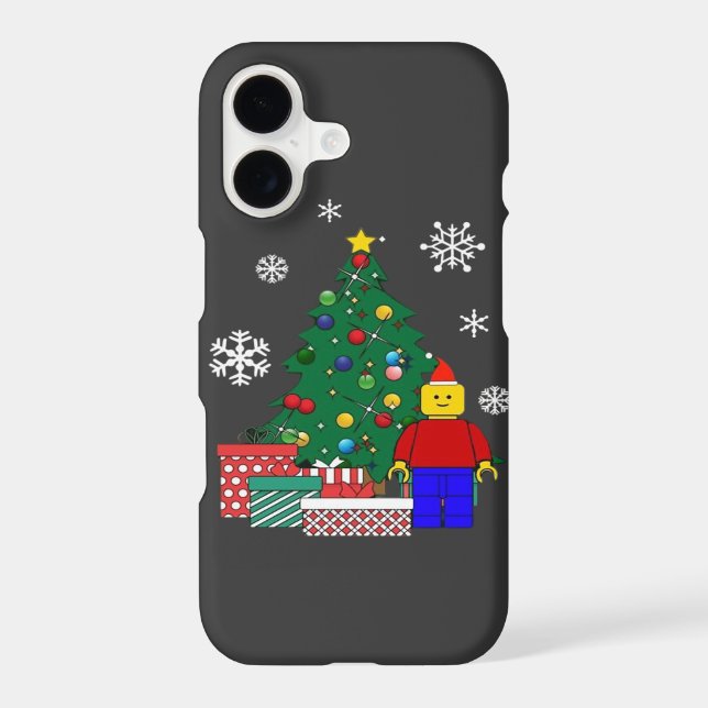  Christmas Tree Baseball  Iphone Case (Back)
