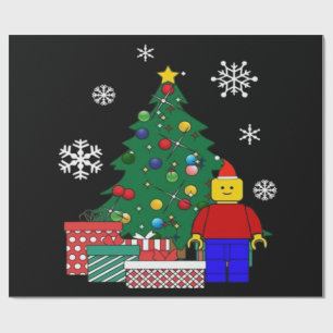  Christmas Tree Baseball  Wrapping Paper