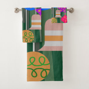 Christmas Tree Bath Towel Set