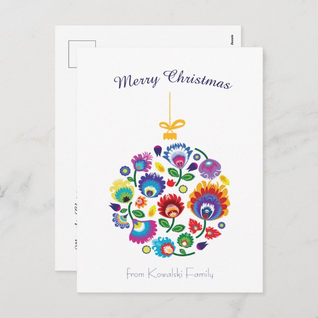 🎄Christmas tree bauble - folklore [white] Holiday (Front/Back)