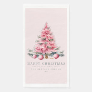 Christmas Tree Baubles Holiday Guest Towel Paper