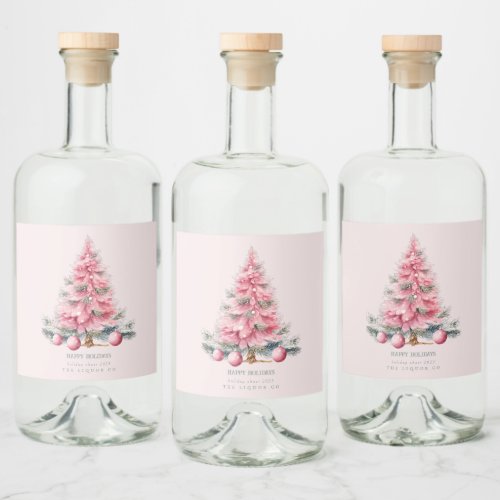 Christmas Tree Baubles  Liquor Bottle Label
