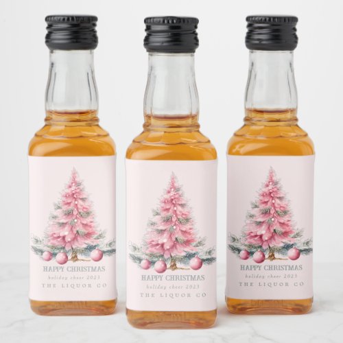 Christmas Tree Baubles Mini Liquor Bottle Labels 