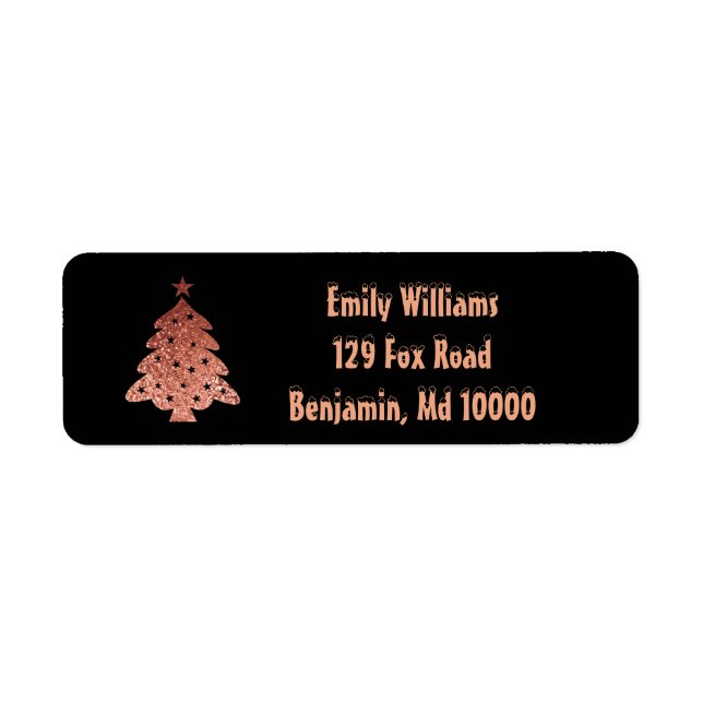 Christmas Tree Beauty Label (Front)