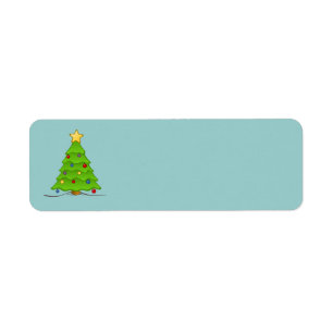 Christmas Tree Blank Labels