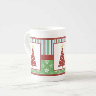 Christmas Tree Bone China Mug