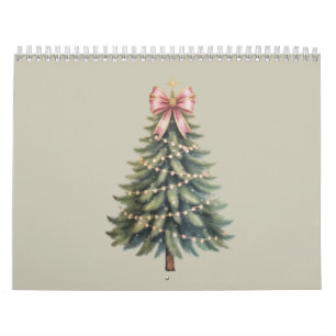 Christmas Tree Bow Coquette Xmas Calendar