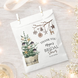 Christmas Tree   Bridal Shower Thank You Favor  Bag