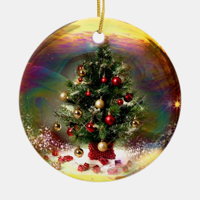Christmas Tree Bubble Ornament (Front)