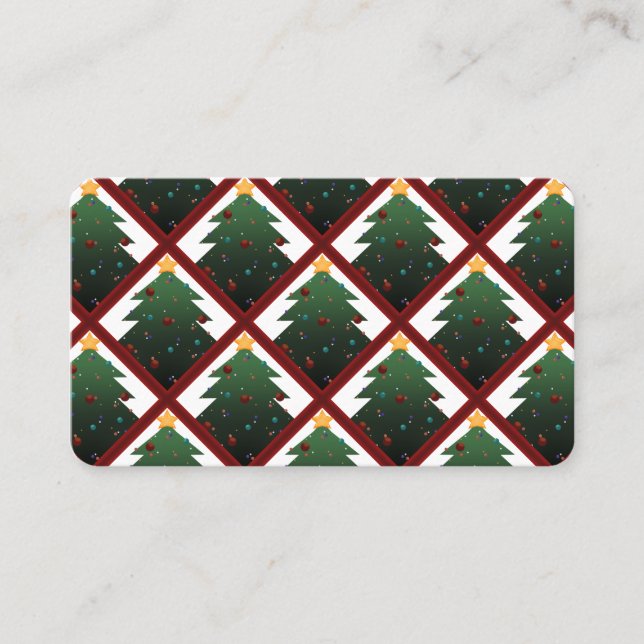 Christmas Tree Business Card (Front)