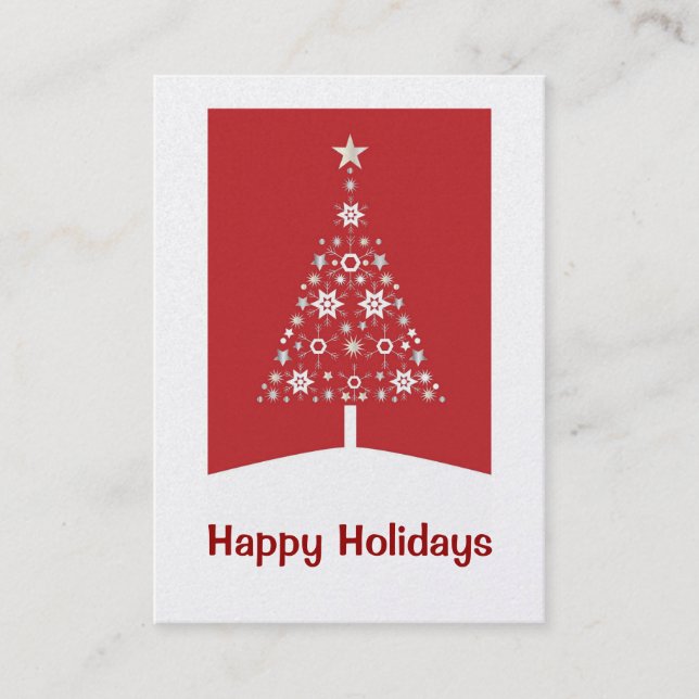 Christmas Tree Business Cards (Front)