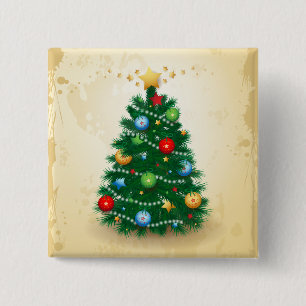 Christmas tree, button