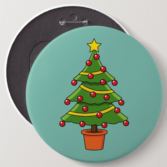 Christmas Tree Button (Front & Back)