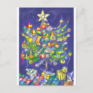 *Christmas tree by Albruno* Holiday Postcard