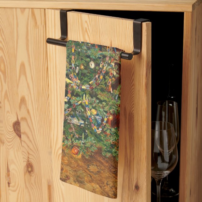 Christmas Tree C Müller Weihnachtsbaum 1914 Kitchen Towel (Thirds Fold)