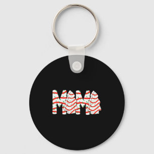 Christmas Tree Cake Mama Xmas Mom Family Matching Keychain