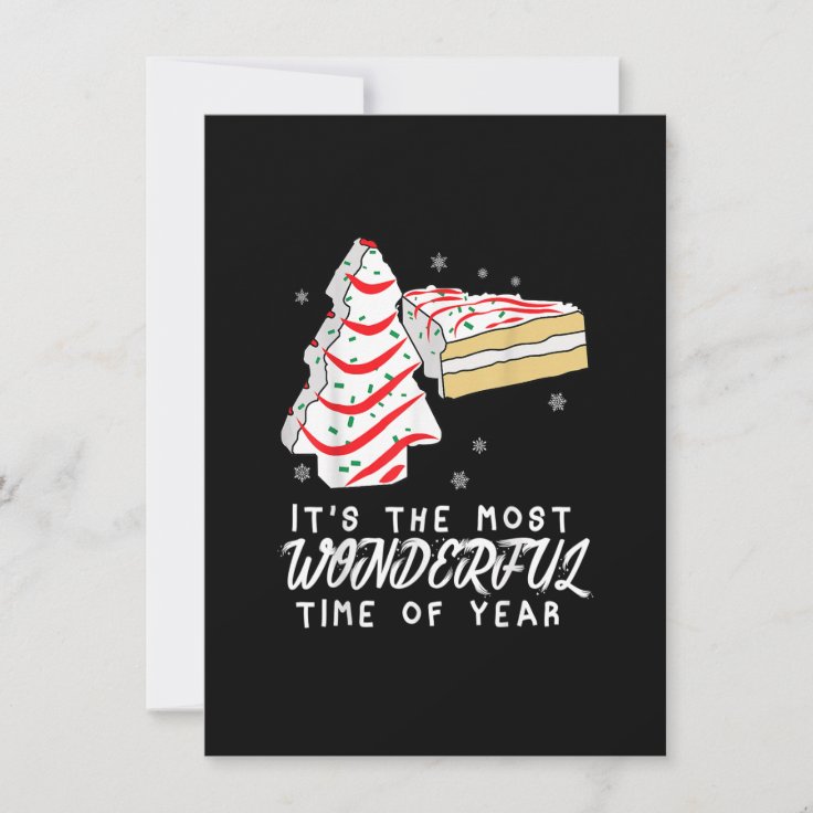 Christmas Tree Cakes it's the most wonderful time Invitation Zazzle