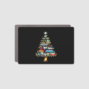 Christmas Tree Camper Vehicles Camping RVing Car Magnet