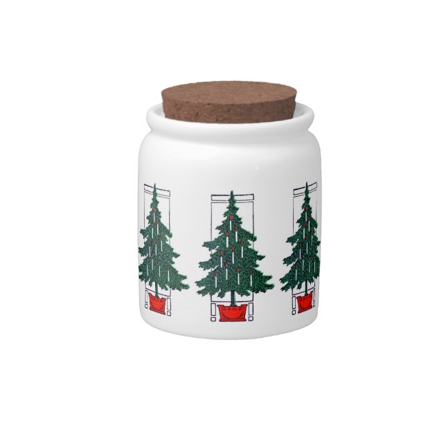 Christmas Tree Candy Jar (Front)