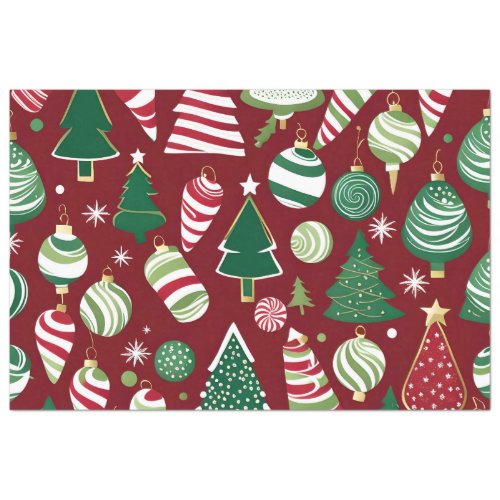 christmas tree candy ornaments tissue paper