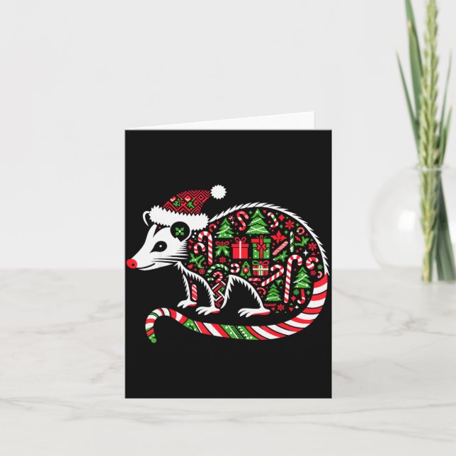 Christmas Tree Candy Ssum Santa Christmas Womens M Card (Front)