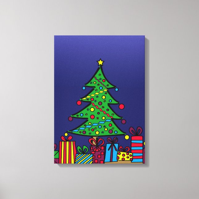 Christmas tree canvas print (Front)