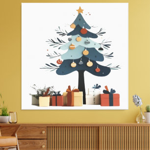 Christmas tree canvas print