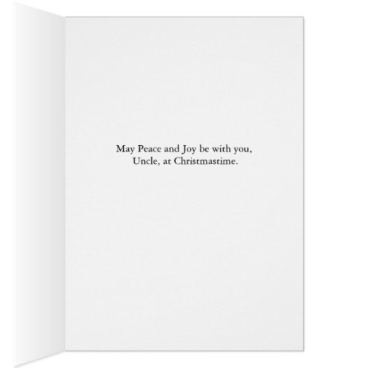 Christmas Tree card for Uncle Peace and Joy (Inside (Right))