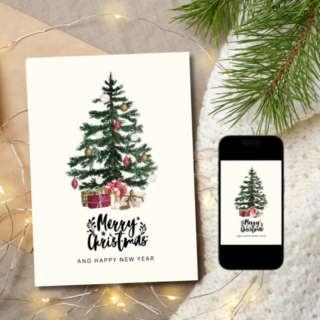  Christmas Tree Card Merry Christmas Holidays (Creator Uploaded)