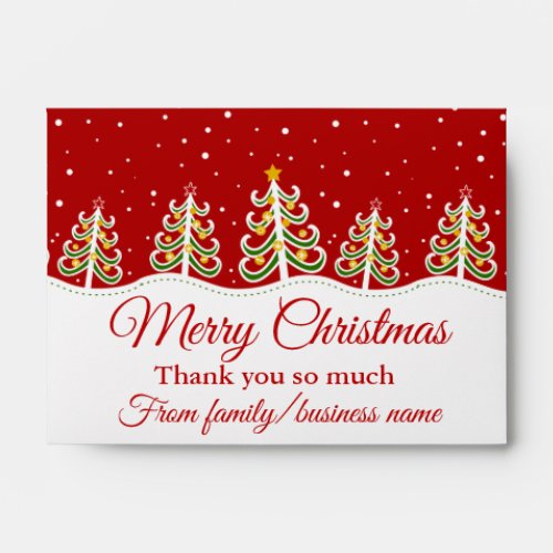 Christmas Tree Cash Money Gift Envelope