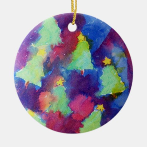 CHRISTMAS TREE CERAMIC ORNAMENT