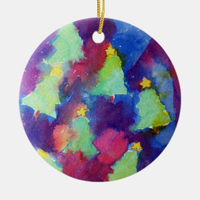 CHRISTMAS TREE CERAMIC ORNAMENT (Front)